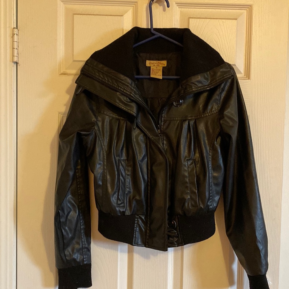 Paris blues faux leather